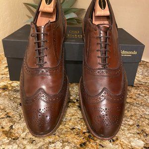 Allen Edmonds McAllister Dark Chili 14E with shoe trees